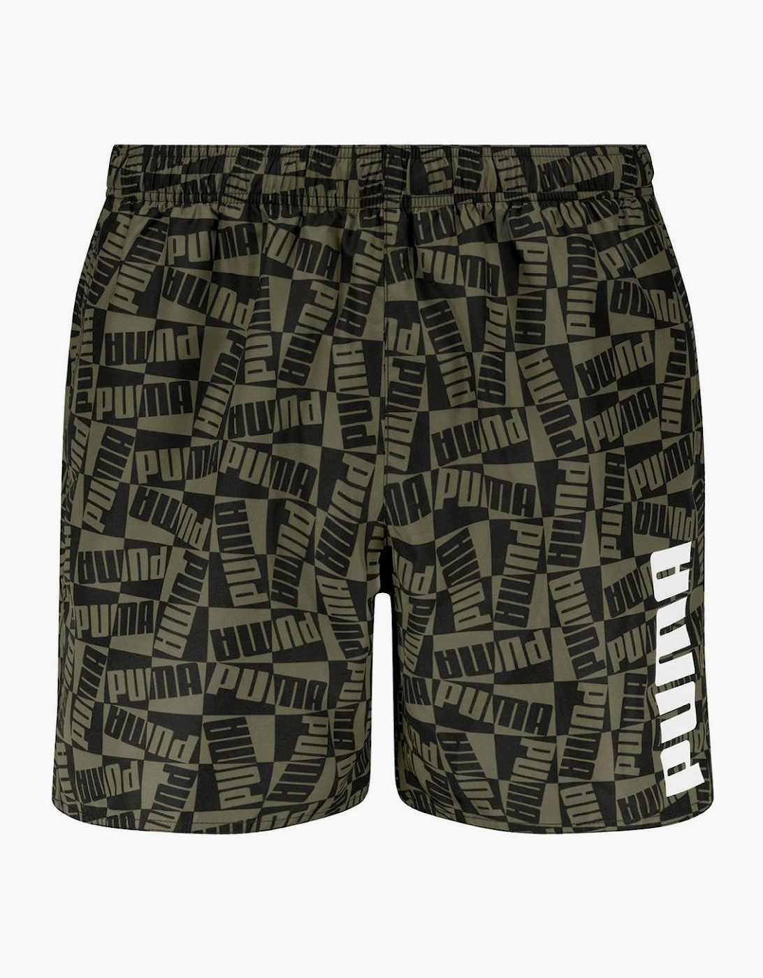 Printed Swim Trunks with Elastic Waistband