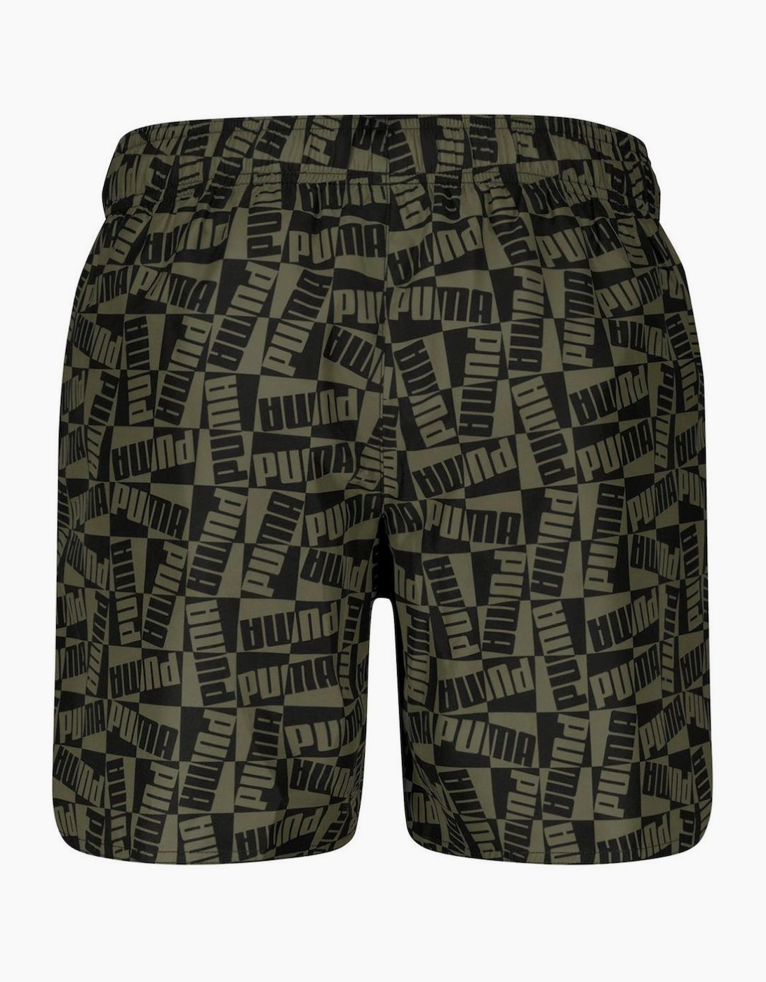 Printed Swim Trunks with Elastic Waistband