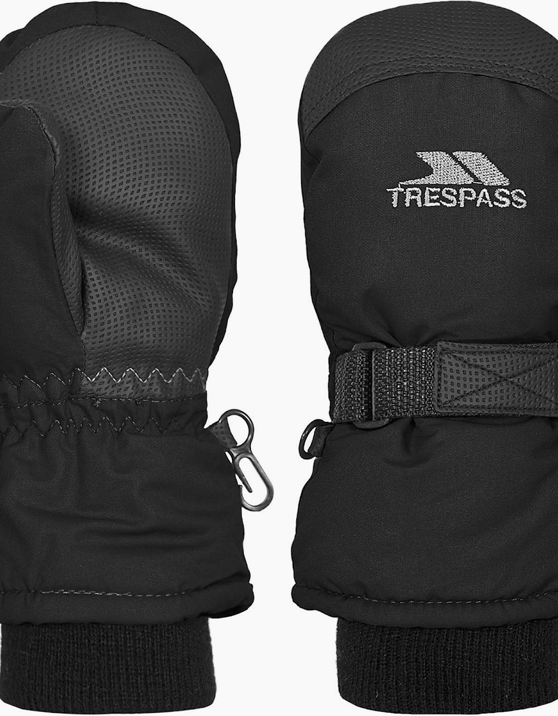 Trespass Kids Cowa Skiing Snowboarding Mittens - Black