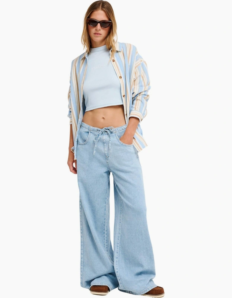 Roxy Womens Beach Flirt Loose Denim Jeans