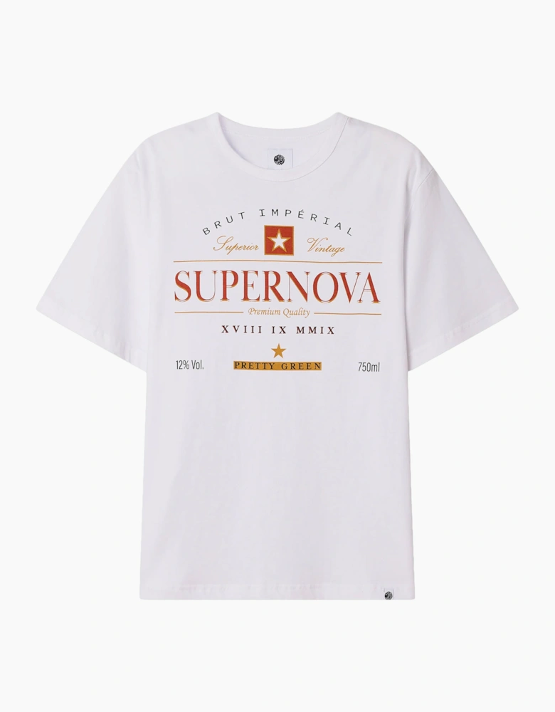 Pretty Green Supernova T-Shirt WHITE