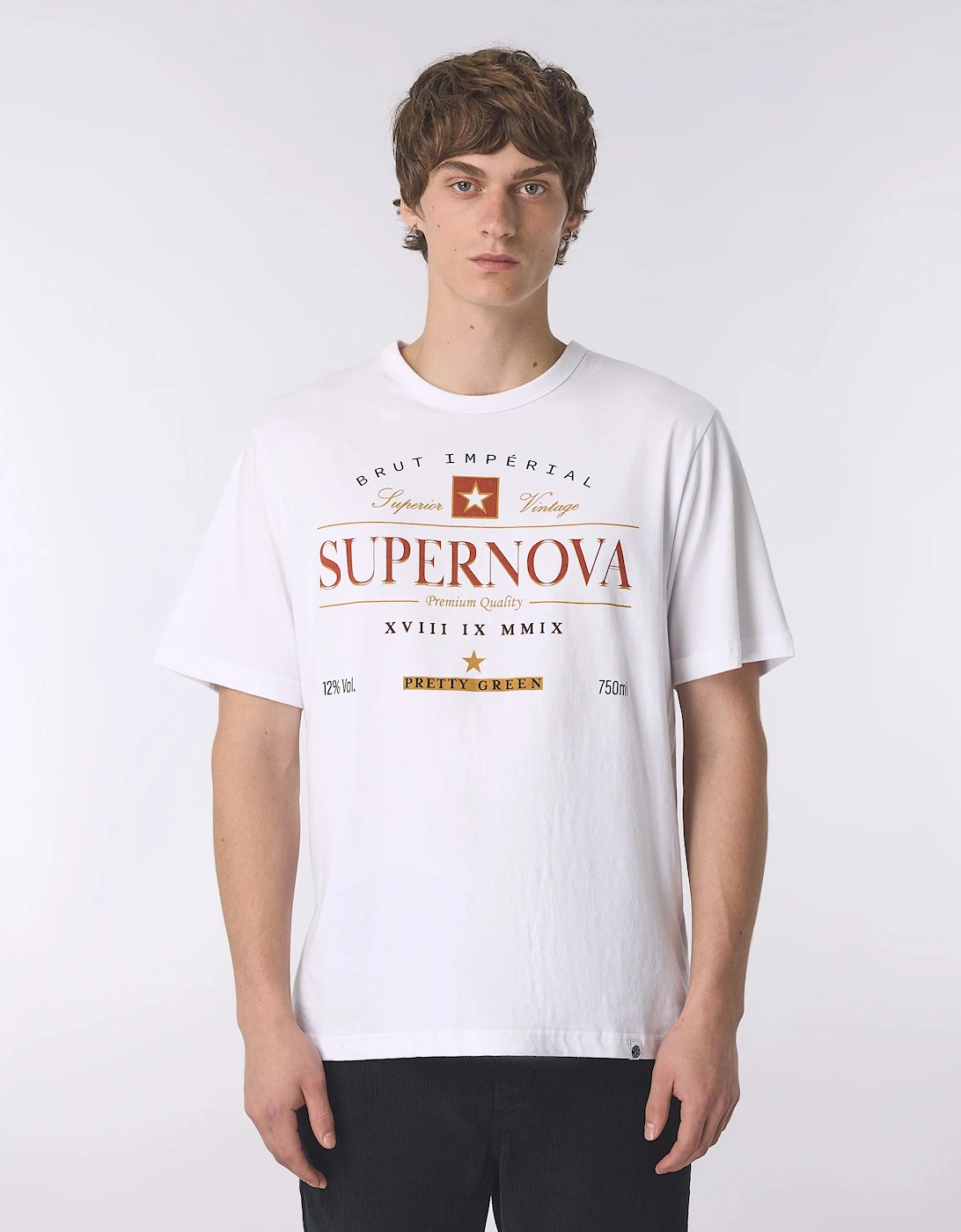 Pretty Green Supernova T-Shirt WHITE