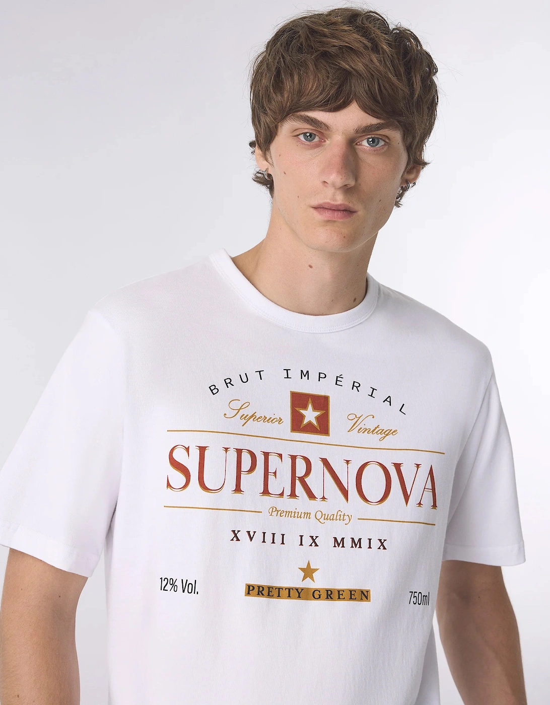 Pretty Green Supernova T-Shirt WHITE