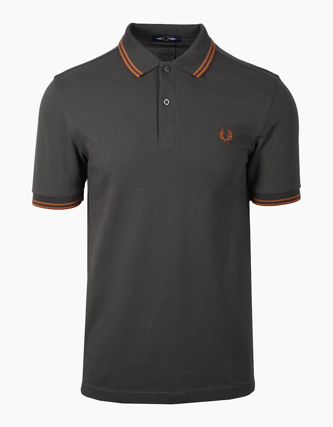 Fred Perry Twin Tipped Polo Shirt Field Green/Nutflake