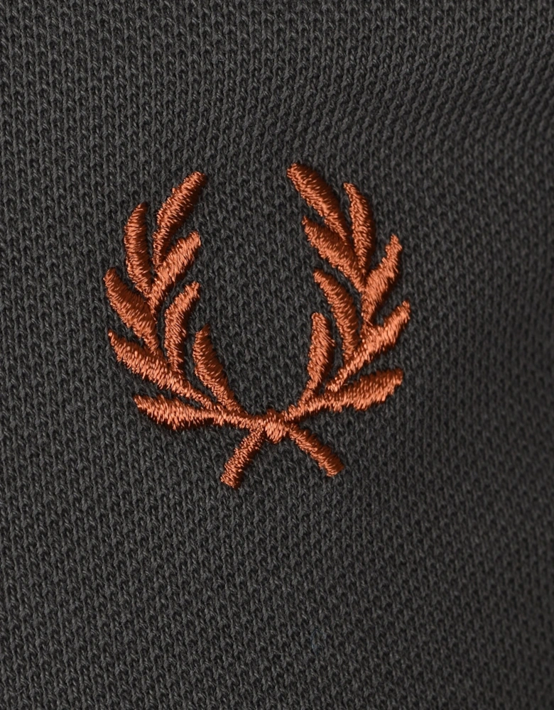 Fred Perry Twin Tipped Polo Shirt Field Green/Nutflake