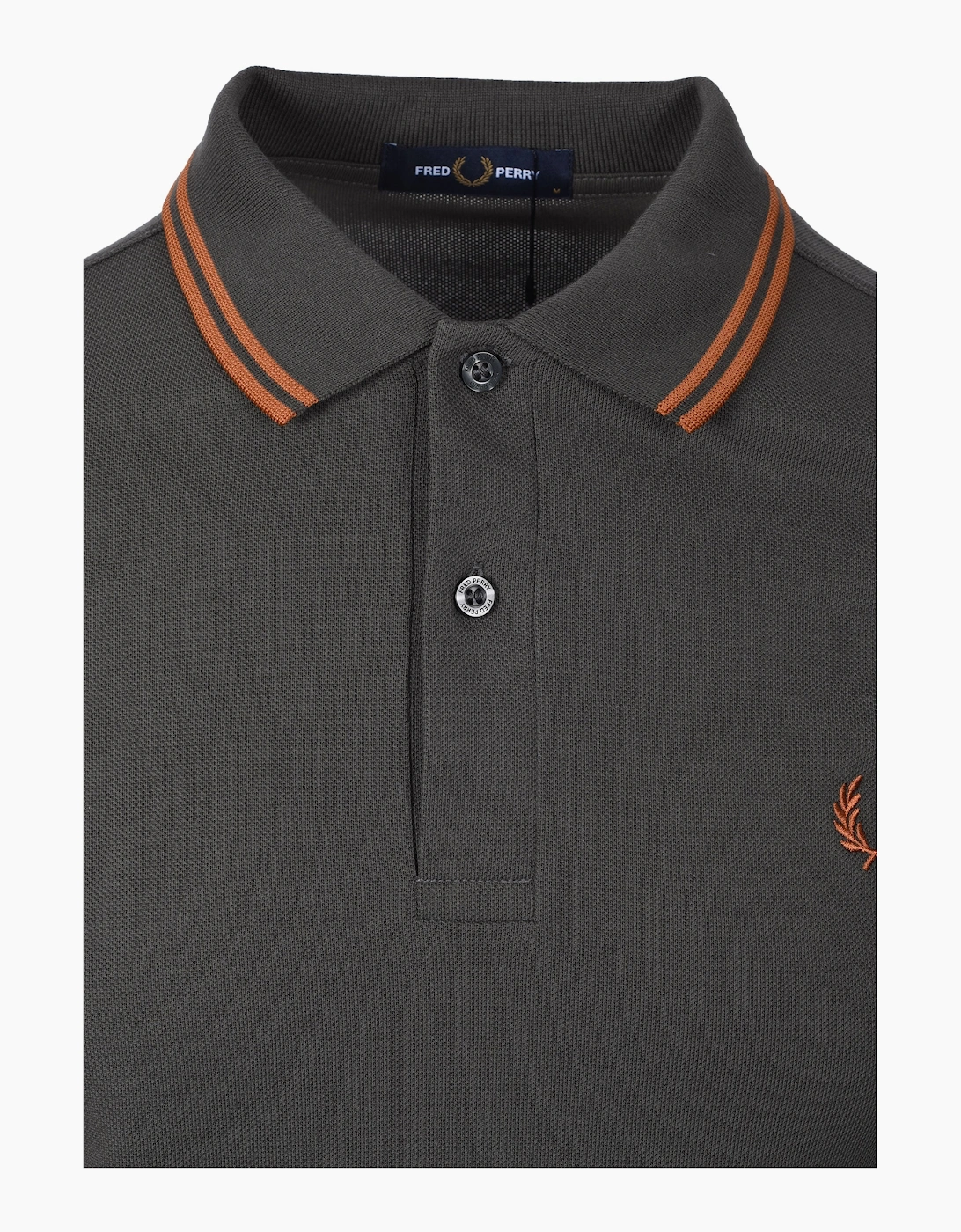 Fred Perry Twin Tipped Polo Shirt Field Green/Nutflake