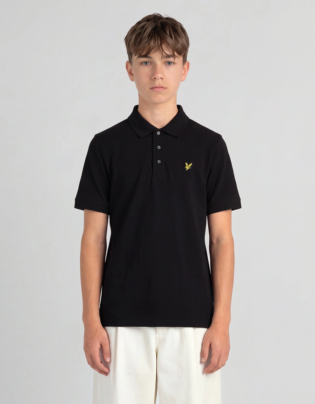 Lyle And Scott Boys Black Kids' Short Sleeve Polo Shirt in Size 5 - 6 Years, Sports Direct - Image 5