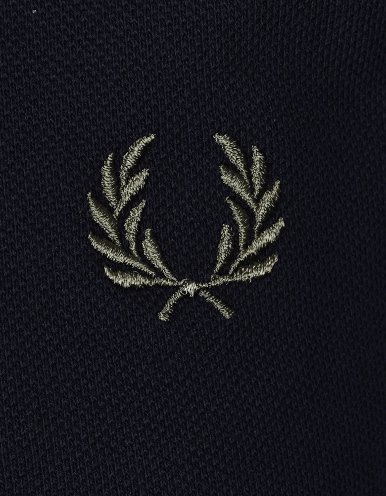 Fred Perry Twin Tipped Polo Shirt Navy/Nut Flake/Field Green