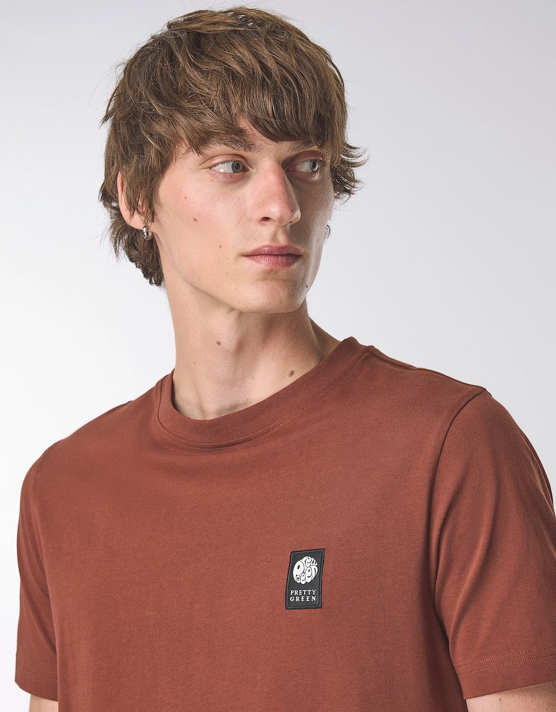 Pretty Green Sinclair Short Sleeve T-Shirt RED