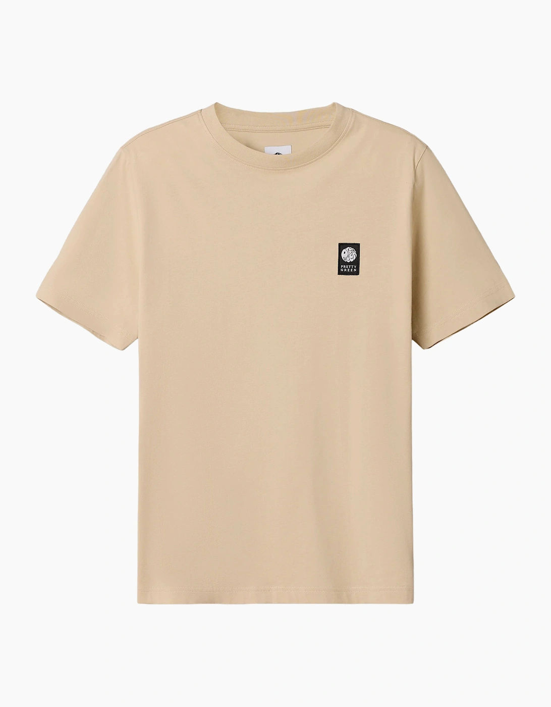 Pretty Green Sinclair Short Sleeve T-Shirt Champagne