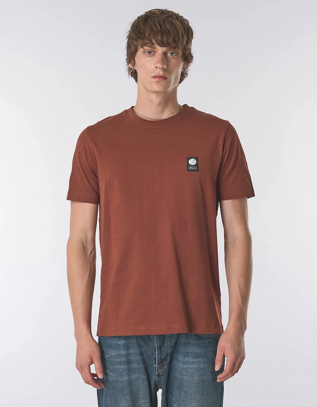 Pretty Green Sinclair Short Sleeve T-Shirt RED