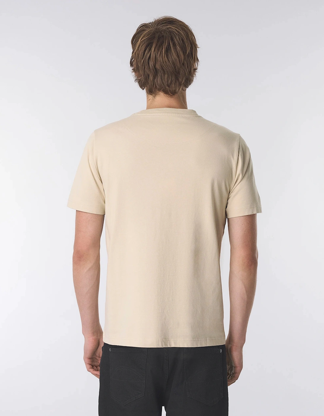 Pretty Green Sinclair Short Sleeve T-Shirt Champagne