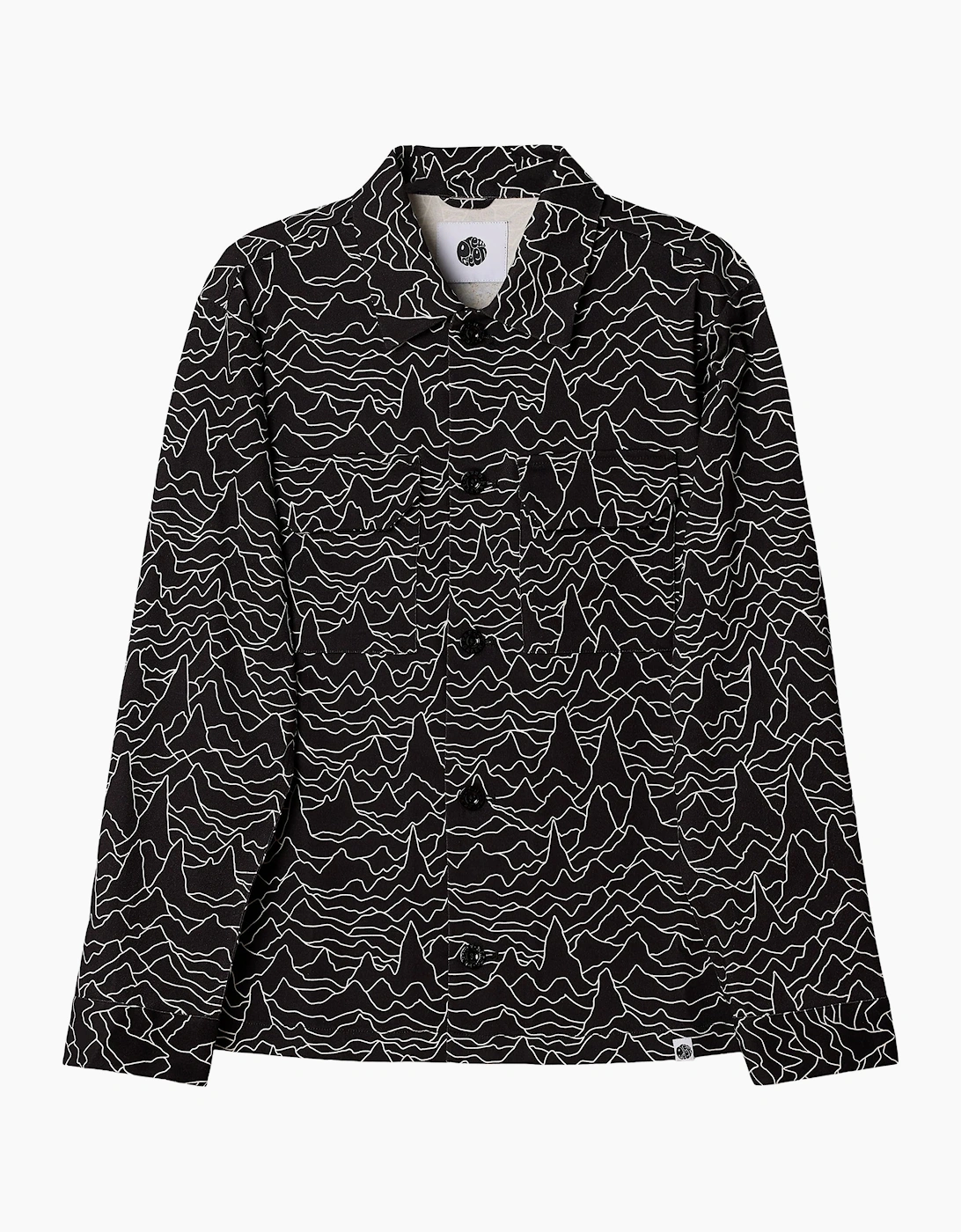 Pretty Green Pulsar Jacket with print BLACK