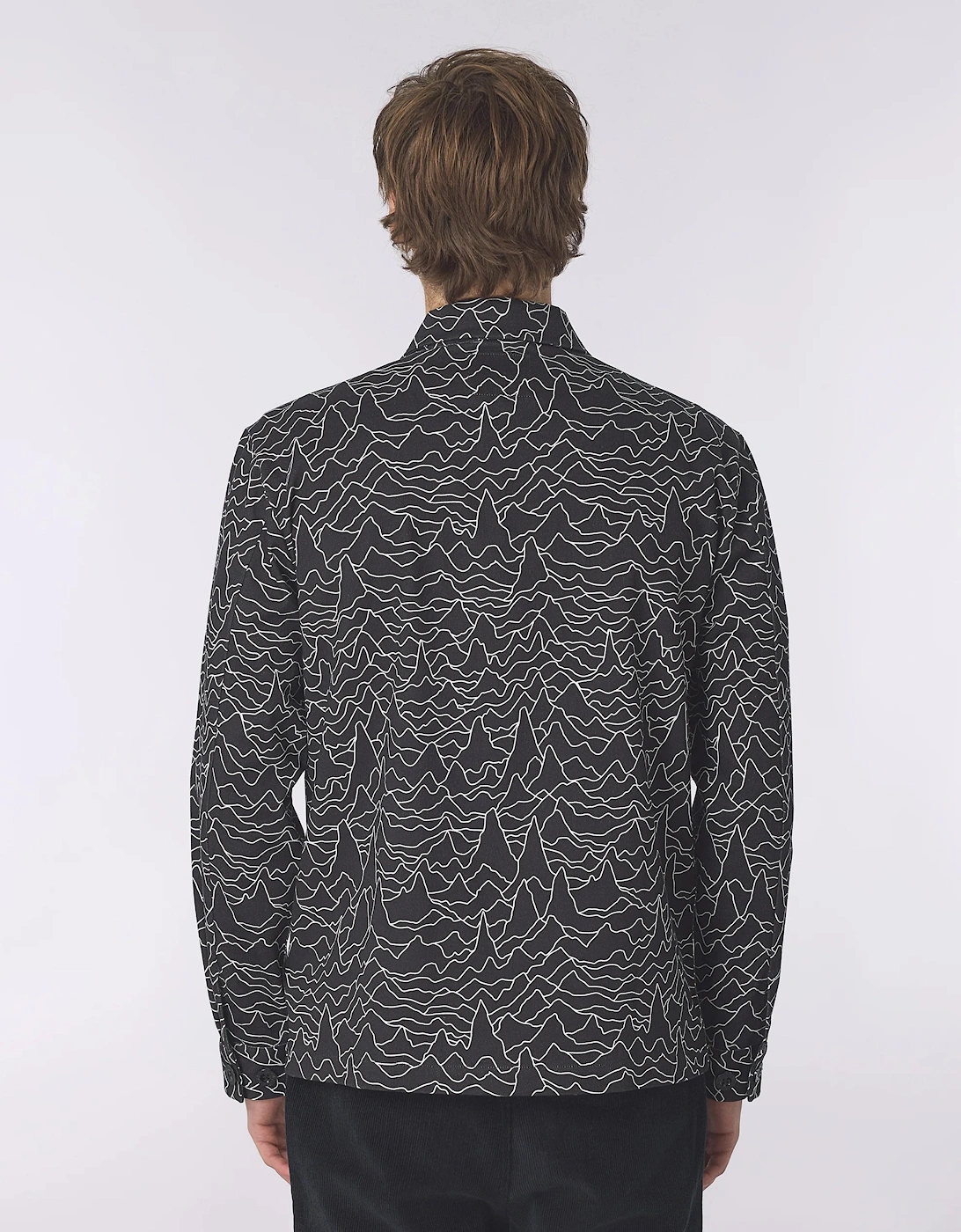 Pretty Green Pulsar Jacket with print BLACK