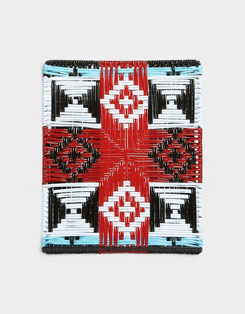Woven Geometric Plastic Display Stand