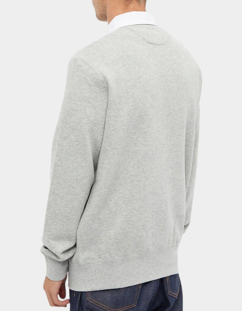 Kangaroo Pocket Jersey Rugby Shirt Andover Heather Grey