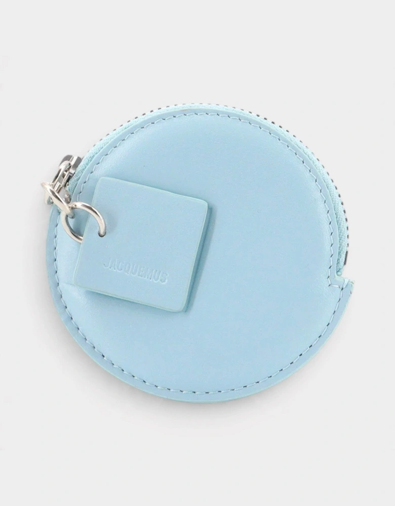 Le Petit Rond Palm-Sized Coin Purse Light Blue