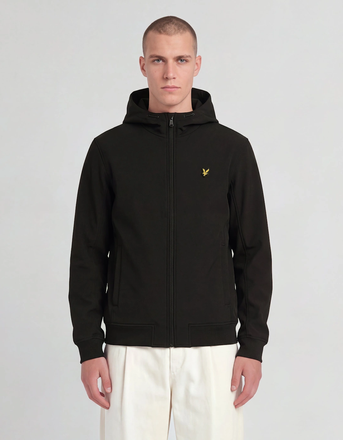 Lyle And Scott Men's Water-Resistant Windproof Stretch Softshell Jacket - Jet Black Z865 - S - Image 8