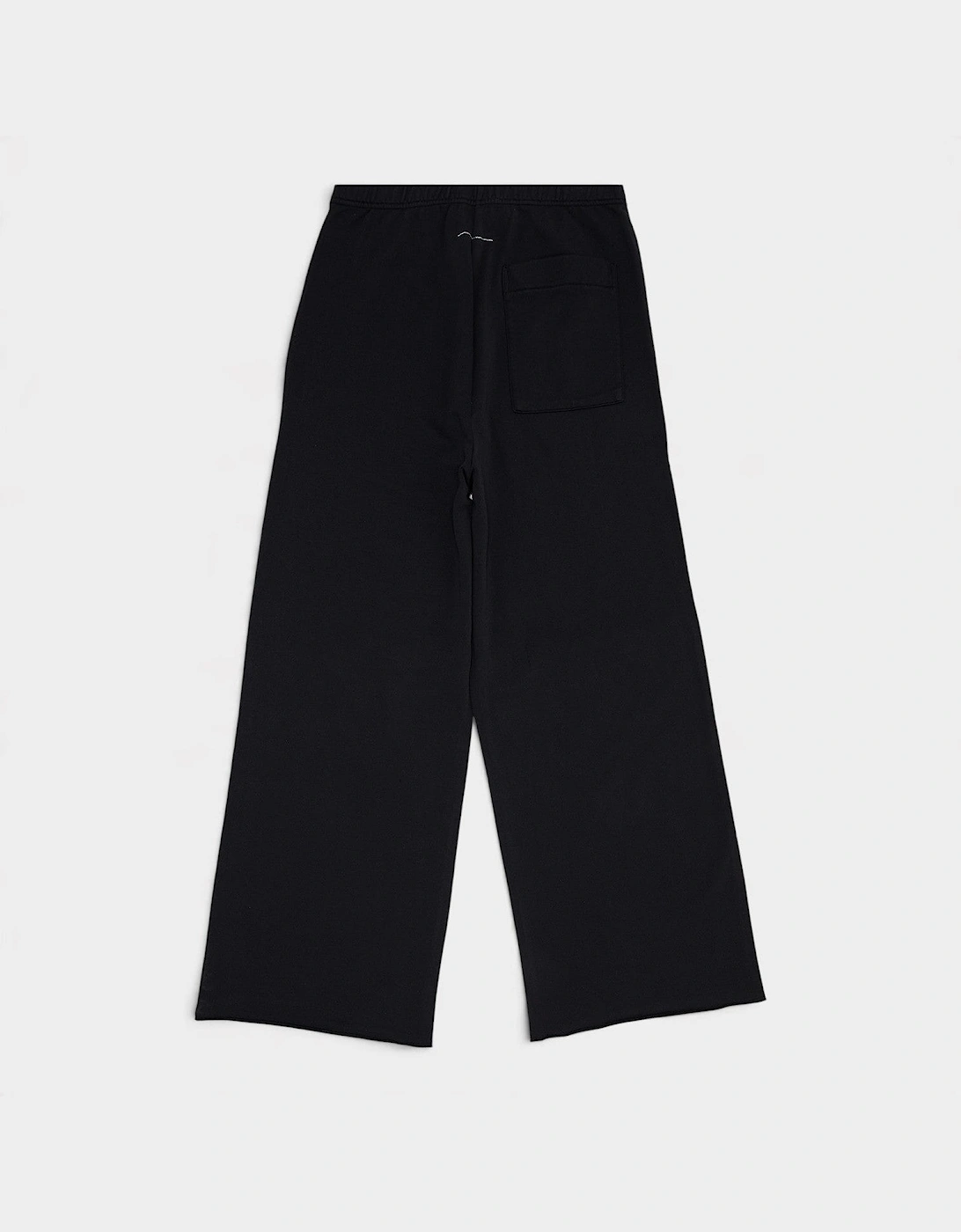 MM6 Wide-Fit Distressed Unbrushed Jersey Sweatpants Black