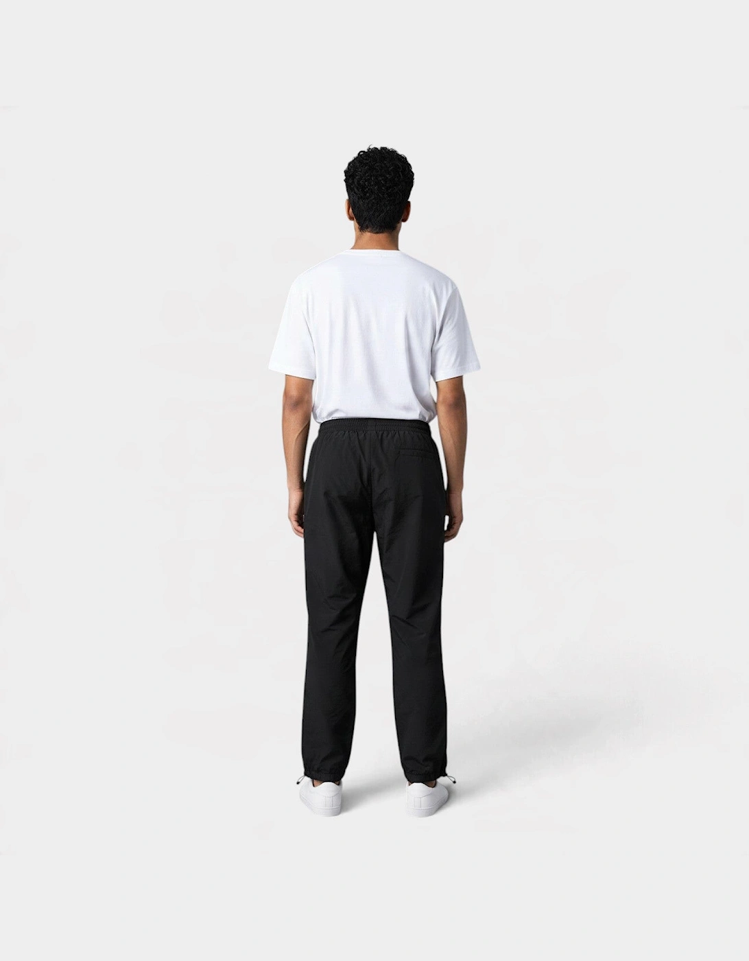 Sport Logo Nylon Pant Jet Black