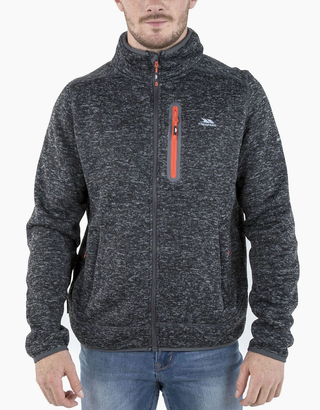Trespass Mens Bingham Full Zip Heavyweight Fleece Jacket