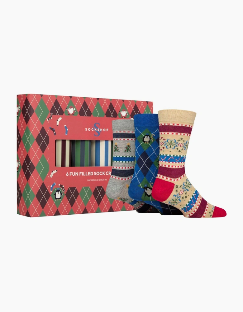 Sockshop 6 Funfilled Sock Crackers ASSORTED