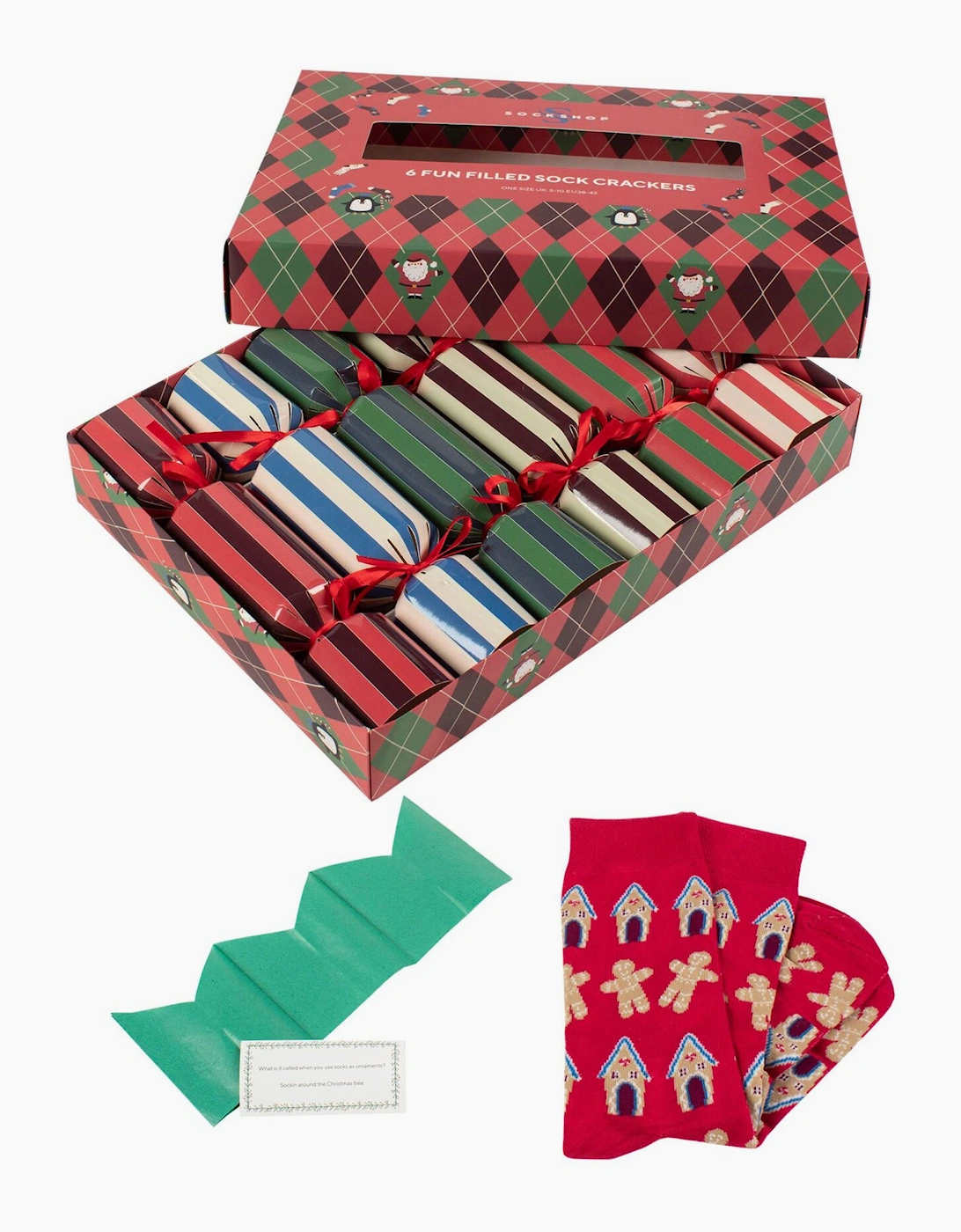 Sockshop 6 Funfilled Sock Crackers ASSORTED