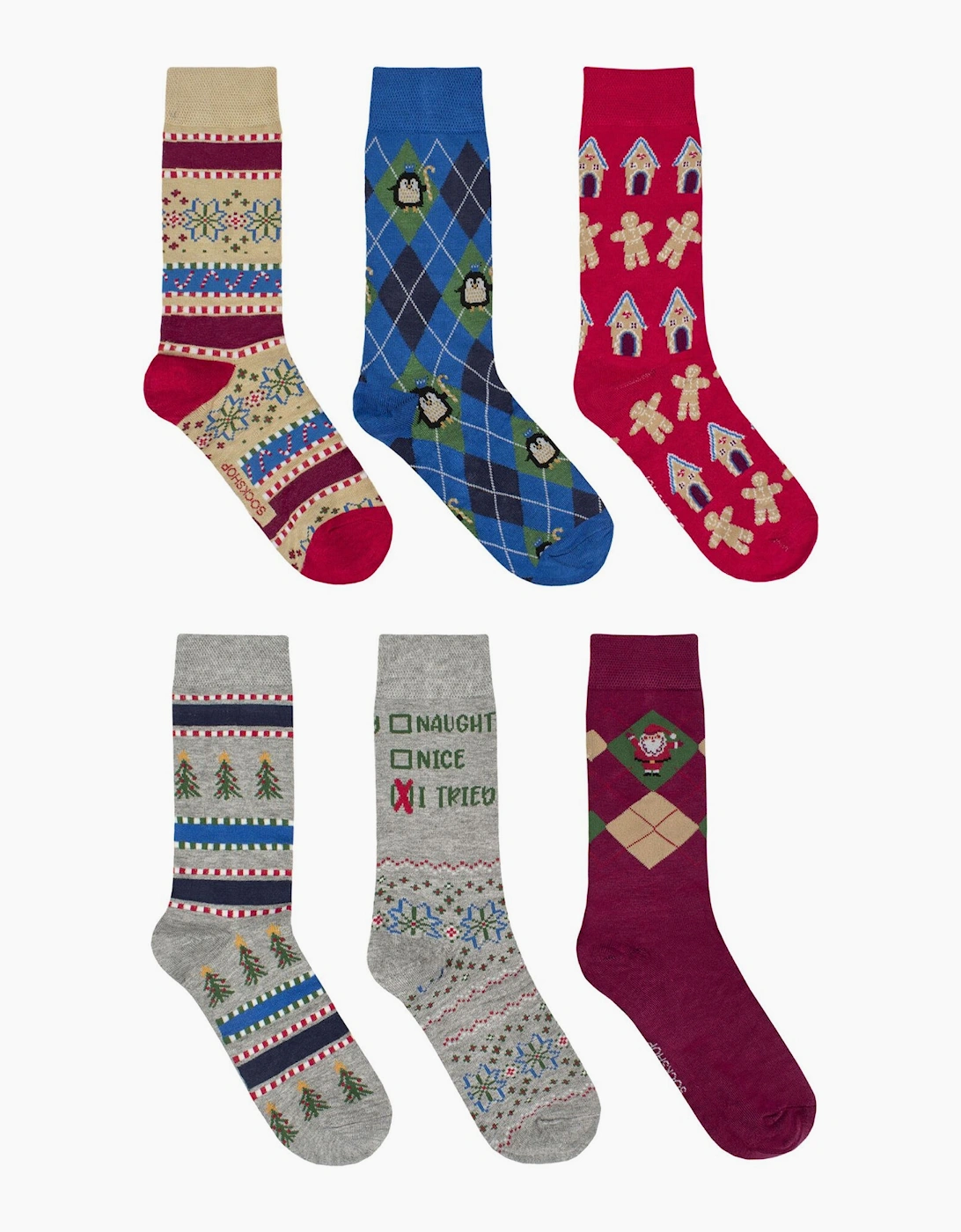Sockshop 6 Funfilled Sock Crackers ASSORTED