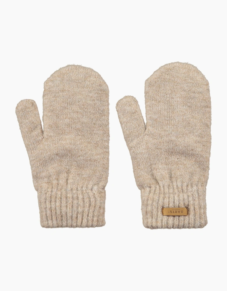 Barts Womens Witzia Comfy Knitted Fleece Lines Mittens