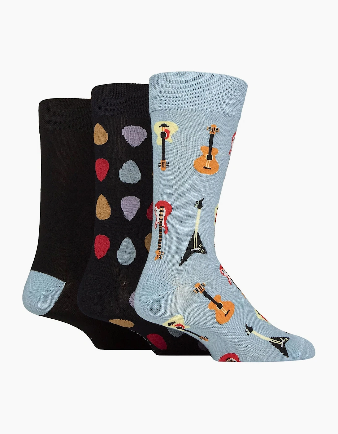 Lazy Panda Novelty Bamboo Socks 3 Pack LIGHT BLUE