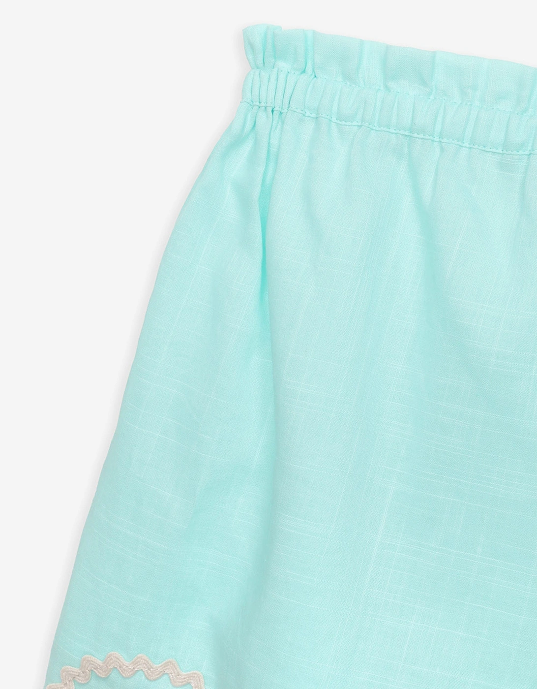 Zimmermann Girls Waverly Ric Rac Shorts in Blue