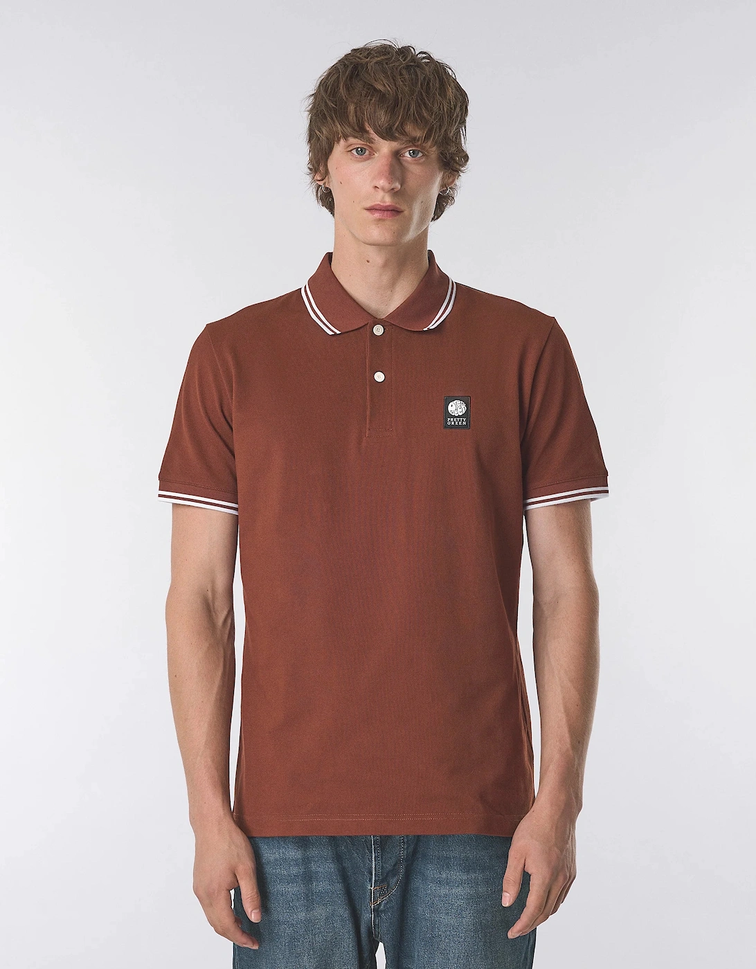 Pretty Green Rayner SS Polo Red