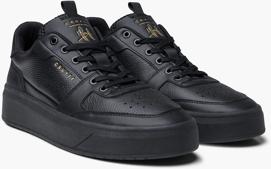 Cruyff Shoes Endorsed Pro Leather Men's Black Trainers