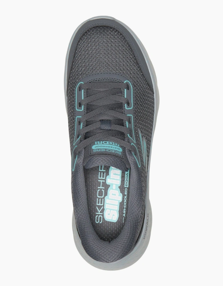 Skechers Go Walk Flex Mabel Textile Women's Charcoal/Turquoise Trainers