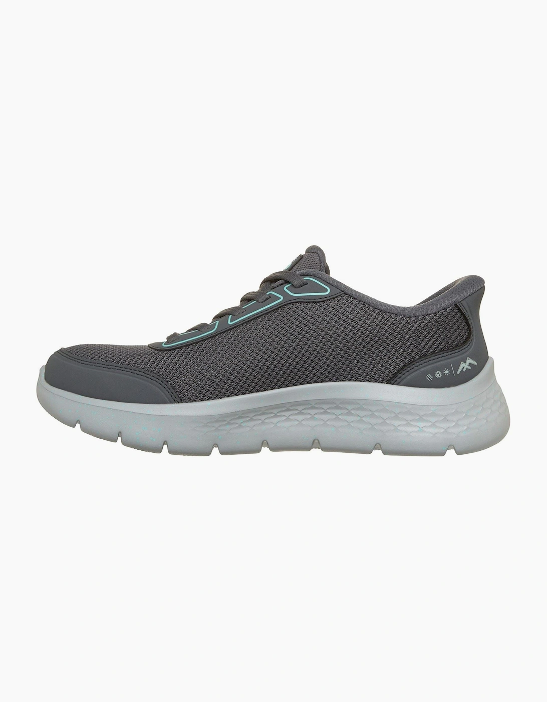 Skechers Go Walk Flex Mabel Textile Women's Charcoal/Turquoise Trainers