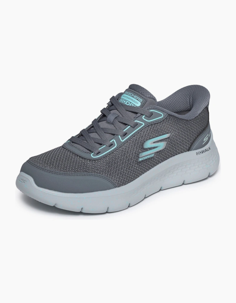 Skechers Go Walk Flex Mabel Textile Women's Charcoal/Turquoise Trainers