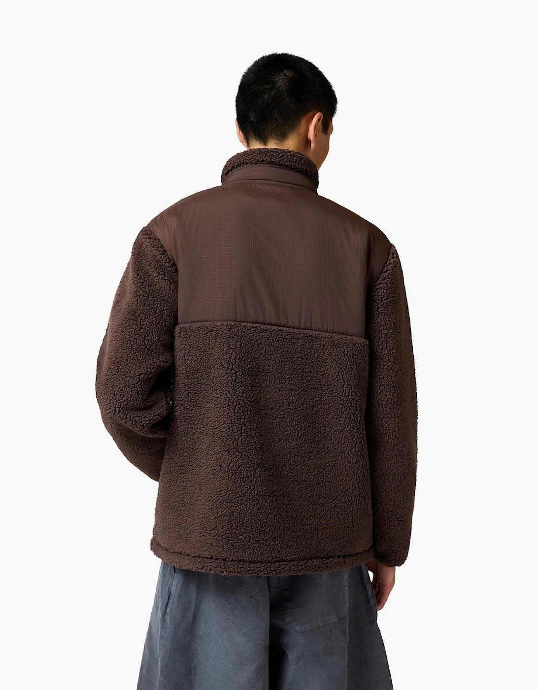 Hunter Elements 1/4 Zip Borg Polyester Men's Brown Fleece Pullover
