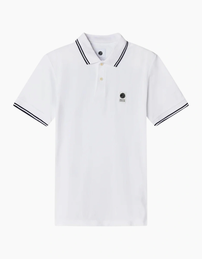 Pretty Green Rayner SS White Polo