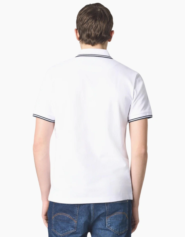 Pretty Green Rayner SS White Polo