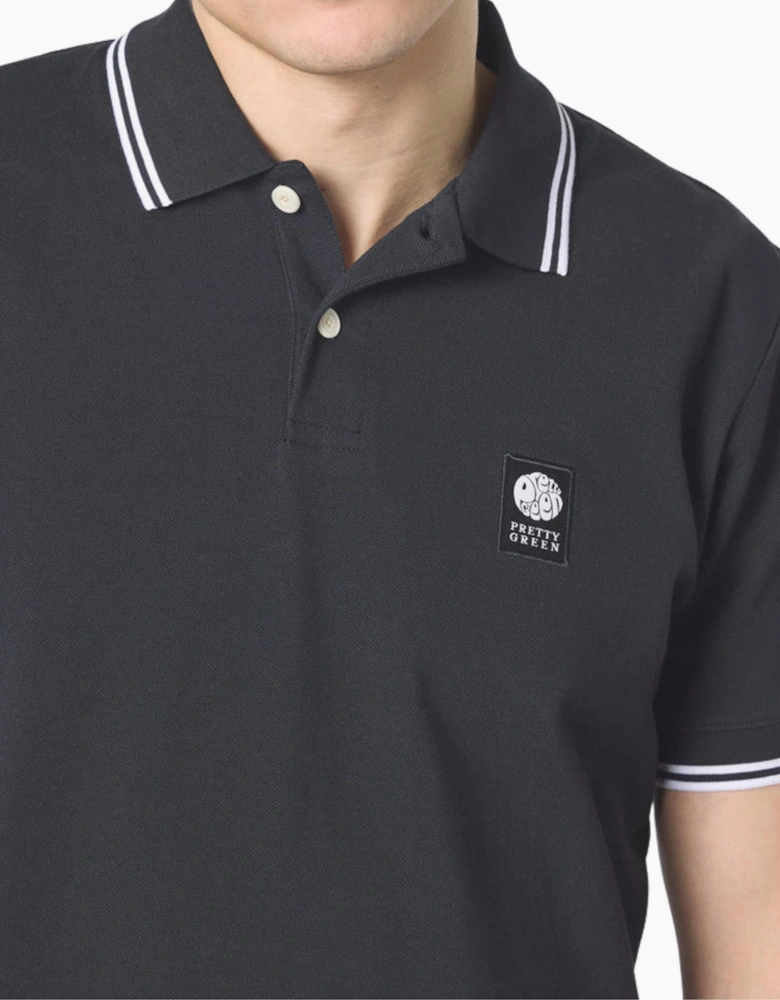 Pretty Green Rayner SS Black Polo