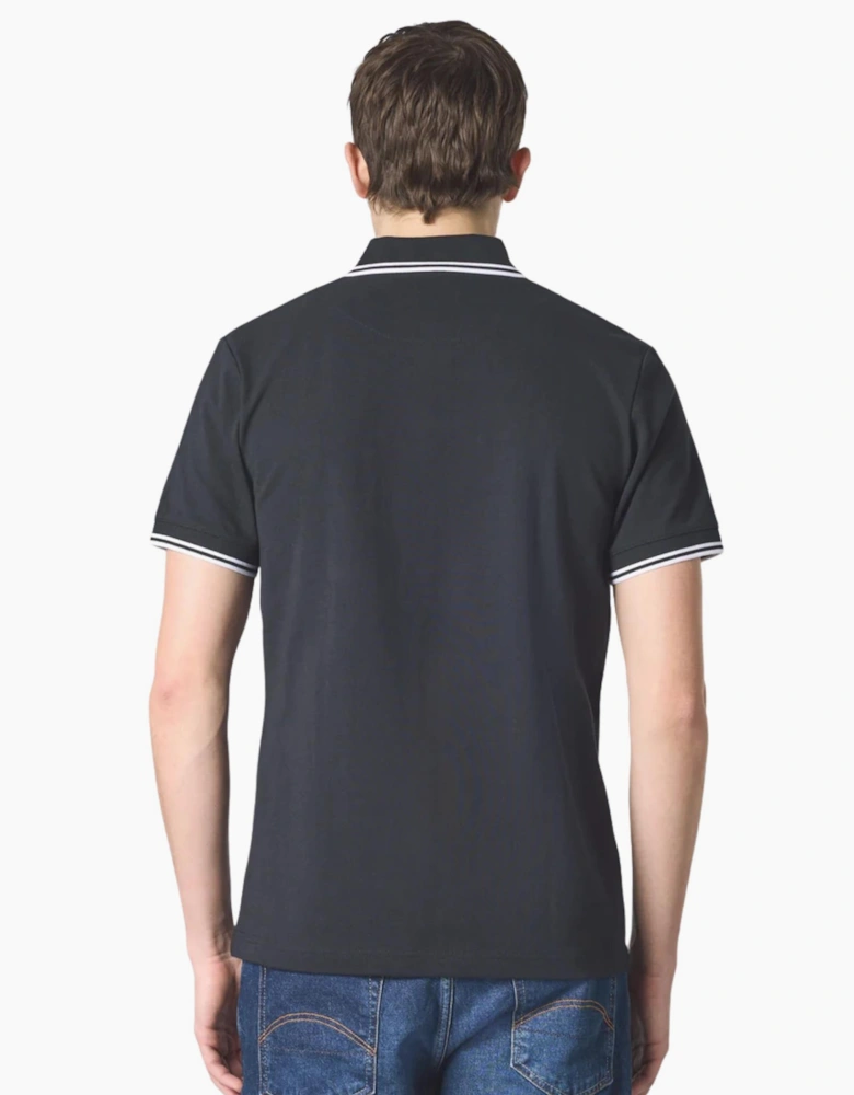 Pretty Green Rayner SS Black Polo