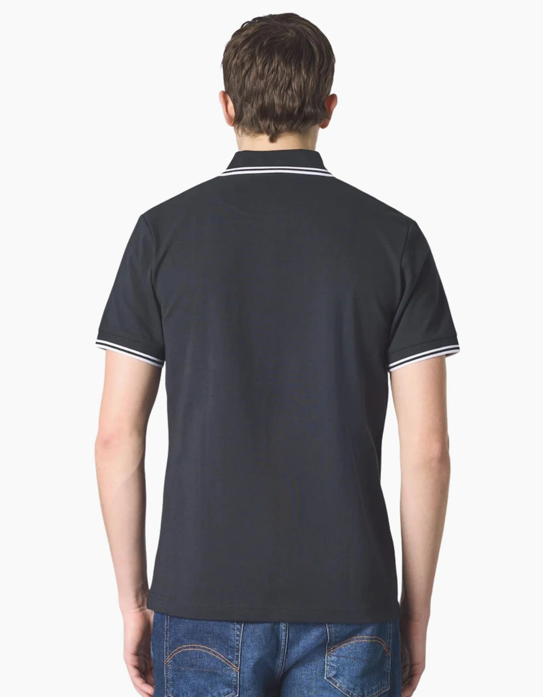 Pretty Green Rayner SS Black Polo