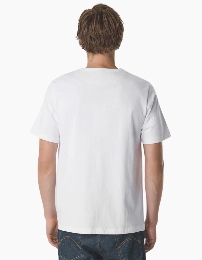 Pretty Green Rave On Paisley Logo White T-Shirt