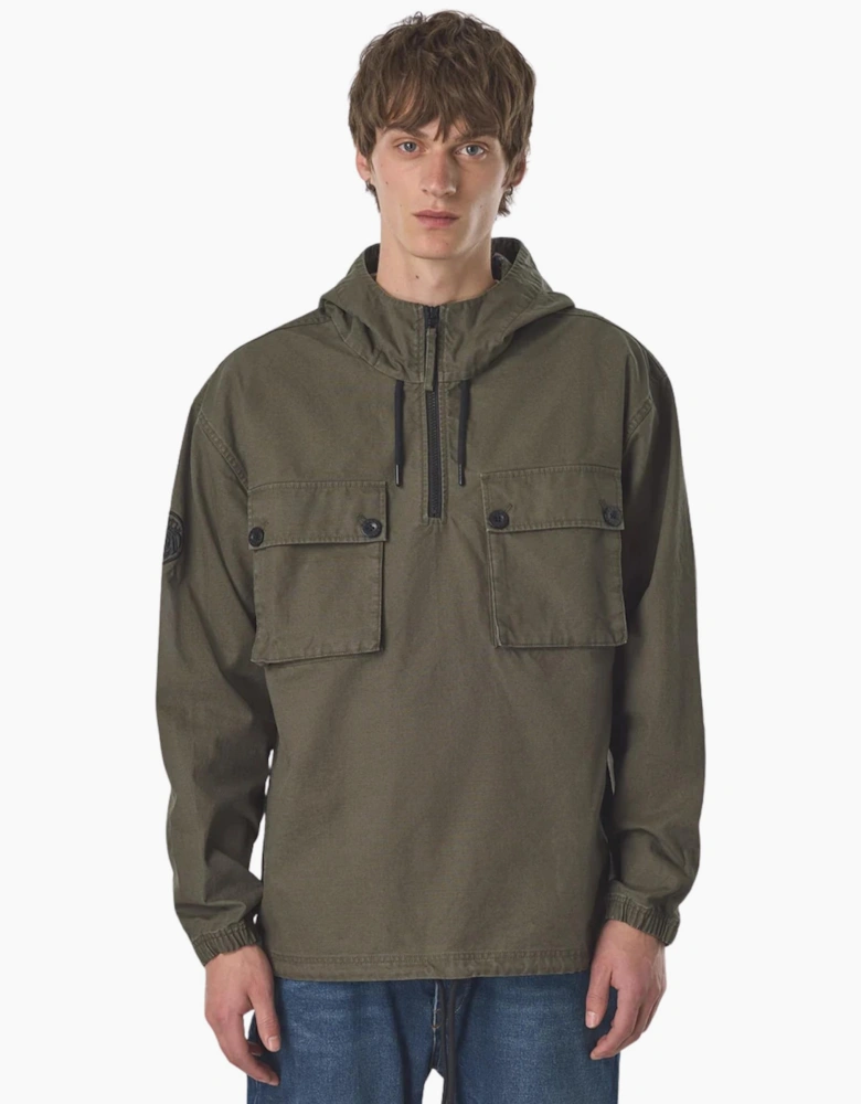 Pretty Green Hatton Smock Khaki Jacket