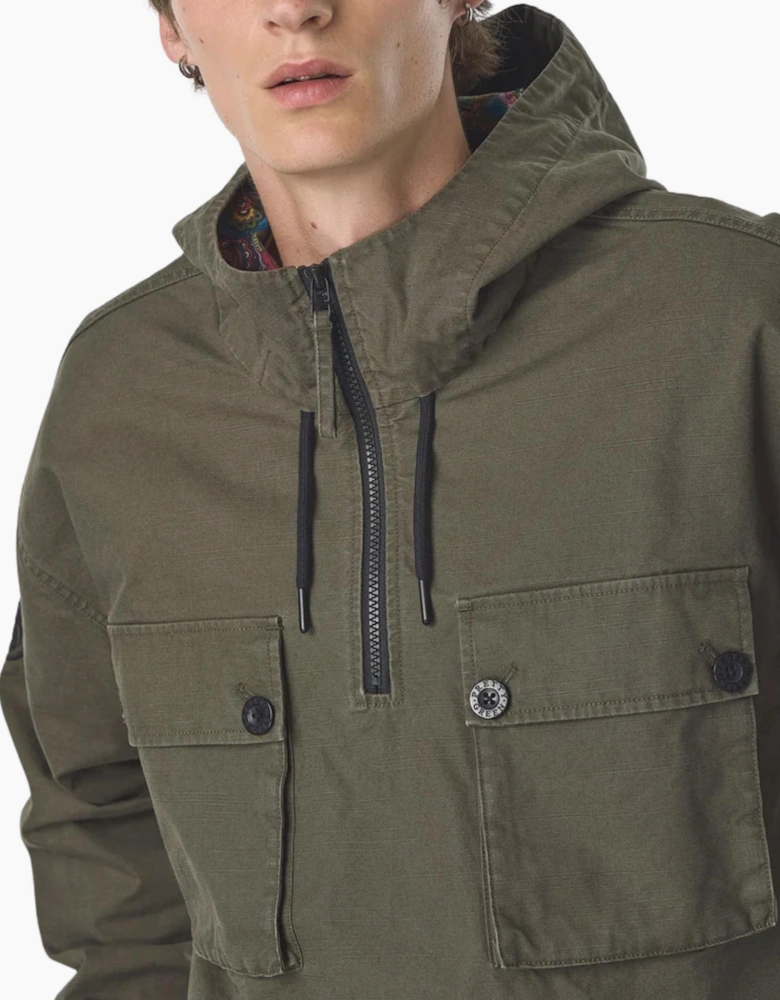 Pretty Green Hatton Smock Khaki Jacket