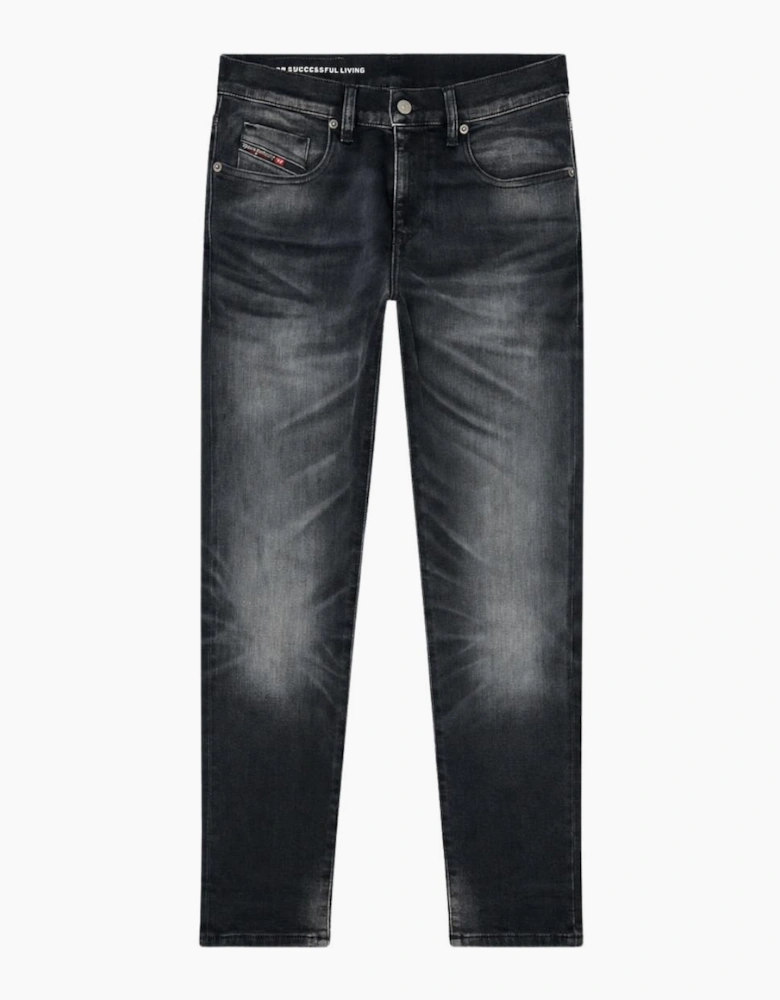 2019 D-Strukt Slim Fit Black Washed Jeans