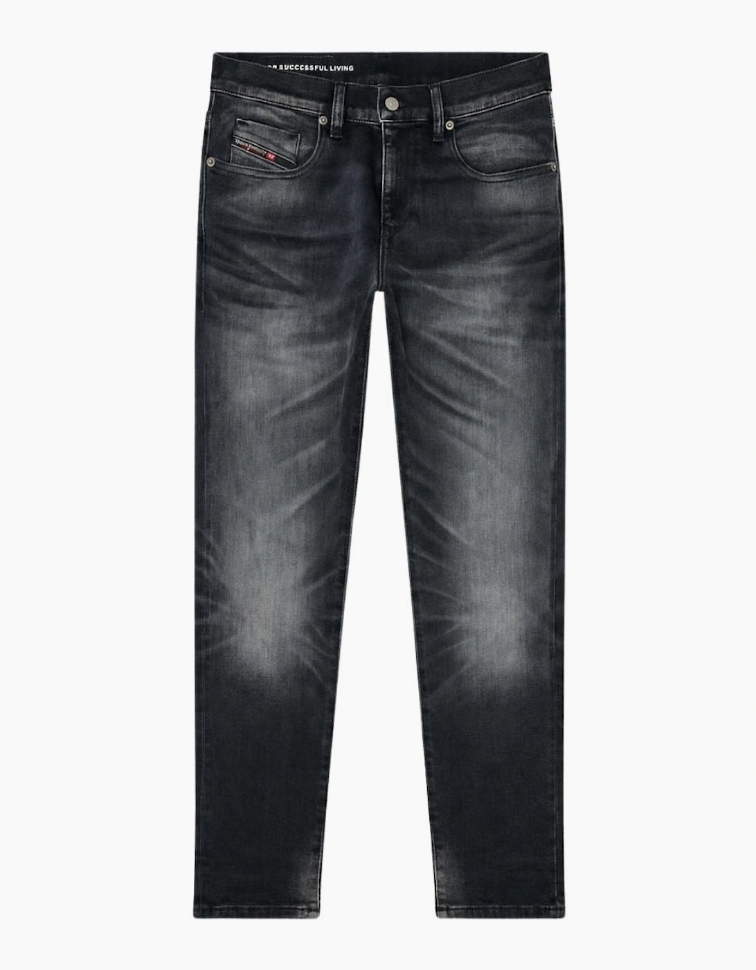 2019 D-Strukt Slim Fit Black Washed Jeans