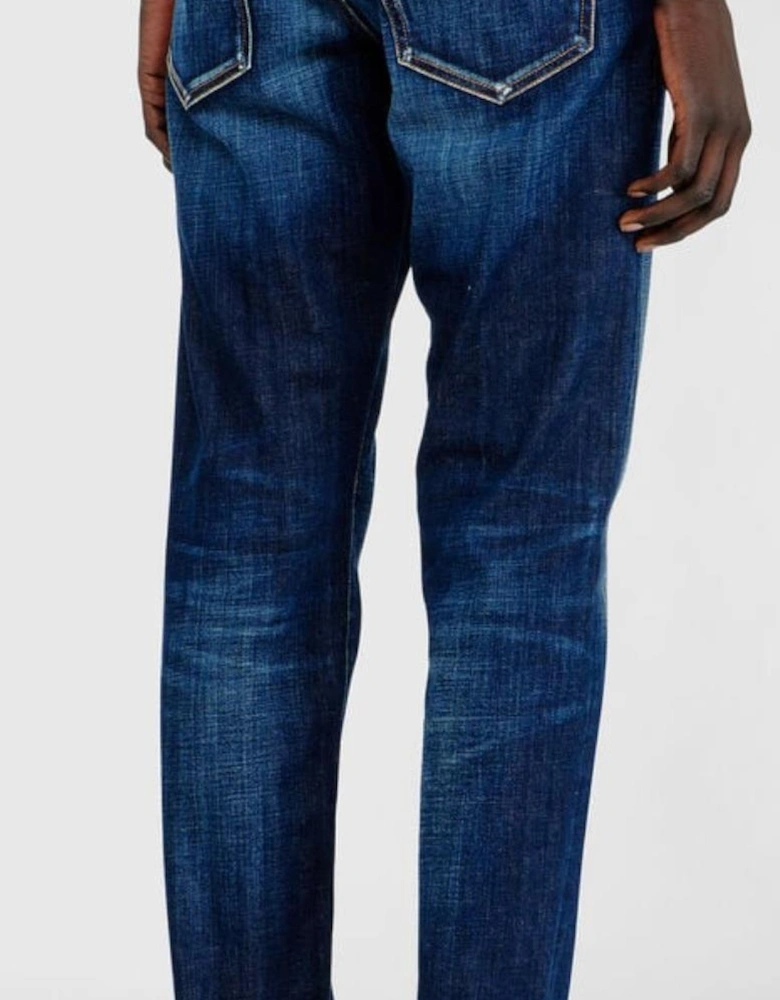 2019 D-Strukt Slim Fit Dark Wash Blue Jeans