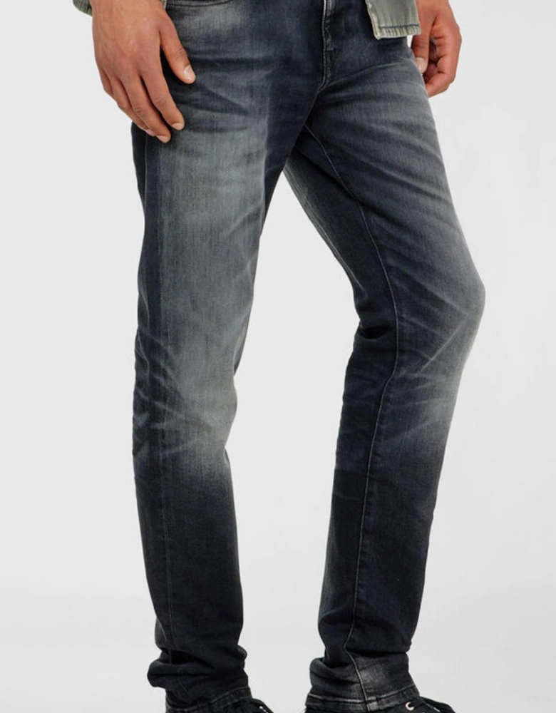 2019 D-Strukt Slim Fit Black Washed Jeans