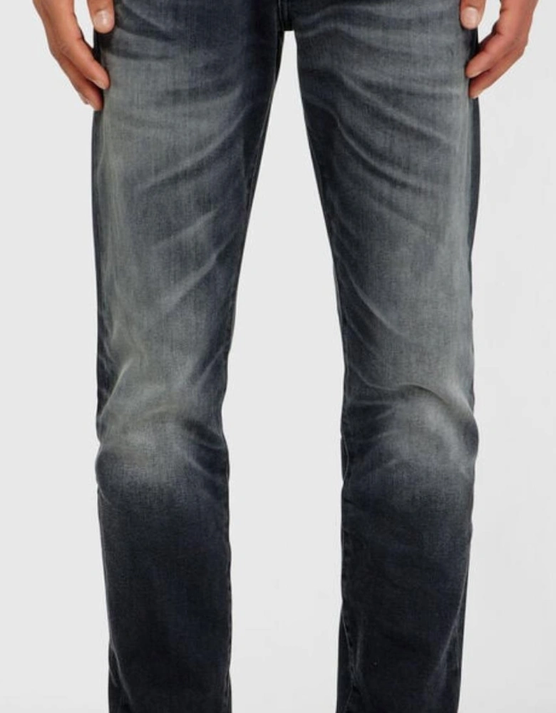 2019 D-Strukt Slim Fit Black Washed Jeans
